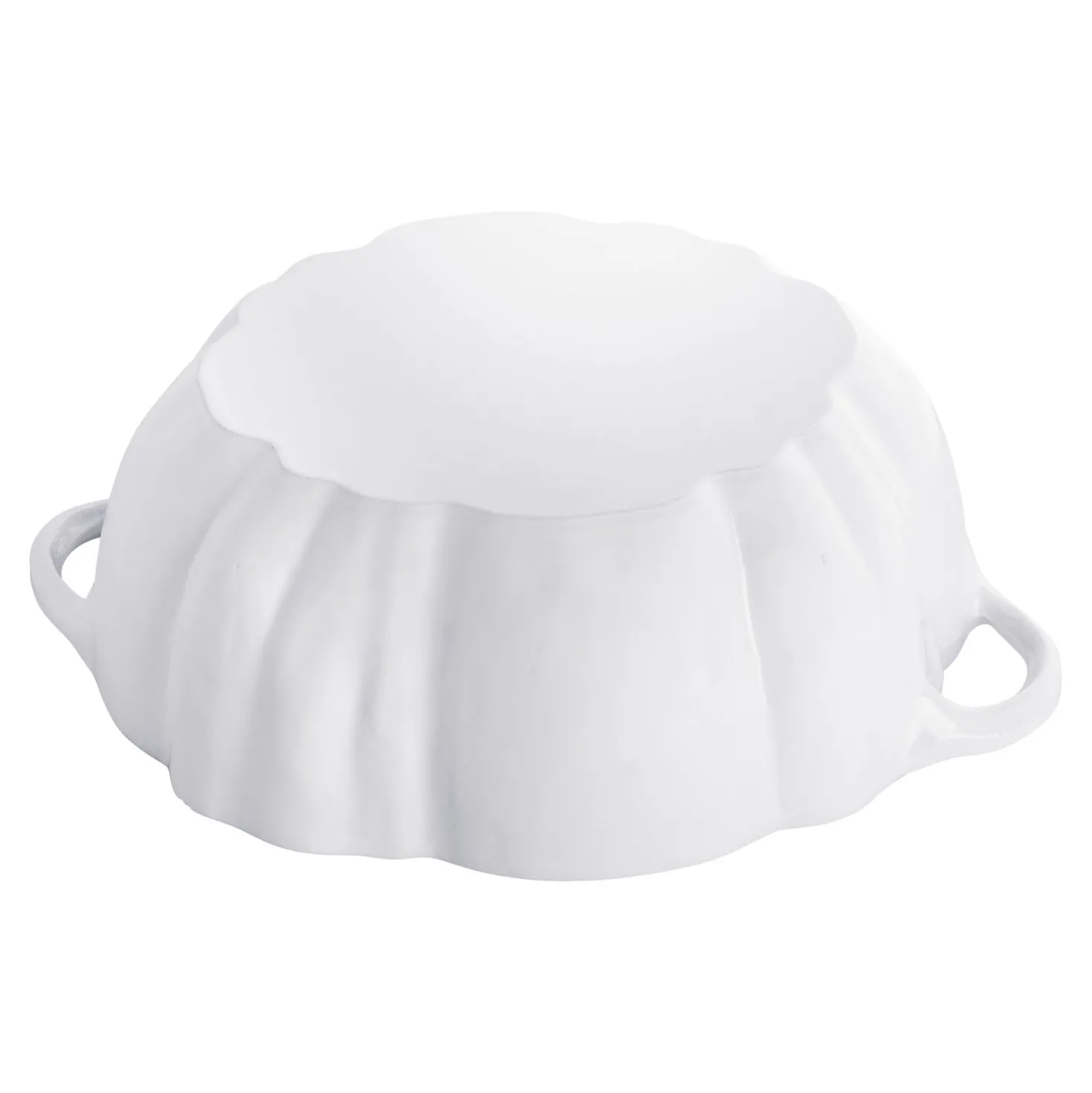 3.5 qt, Pumpkin, Dutch Oven With Stainless Steel Knob, Pure-white
