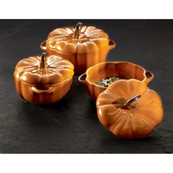 0.5 qt, Pumpkin, Petite Dutch Oven, Burnt Orange