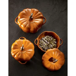 0.5 qt, Pumpkin, Petite Dutch Oven, Burnt Orange