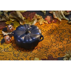 0.5 qt, Pumpkin, Petite Dutch Oven, Black Matte