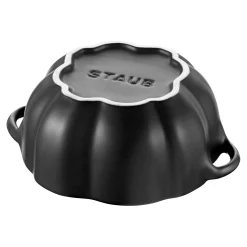 0.5 qt, Pumpkin, Petite Dutch Oven, Black Matte