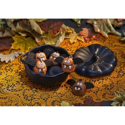 0.5 qt, Pumpkin, Petite Dutch Oven, Black Matte