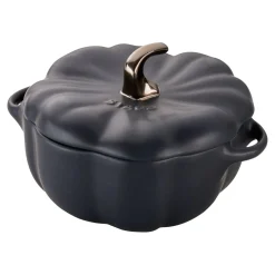 0.75 qt, Pumpkin, Petite Dutch Oven, Black Matte
