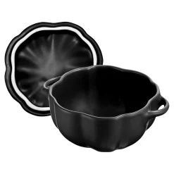 0.75 qt, Pumpkin, Petite Dutch Oven, Black Matte