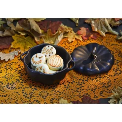 0.75 qt, Pumpkin, Petite Dutch Oven, Black Matte