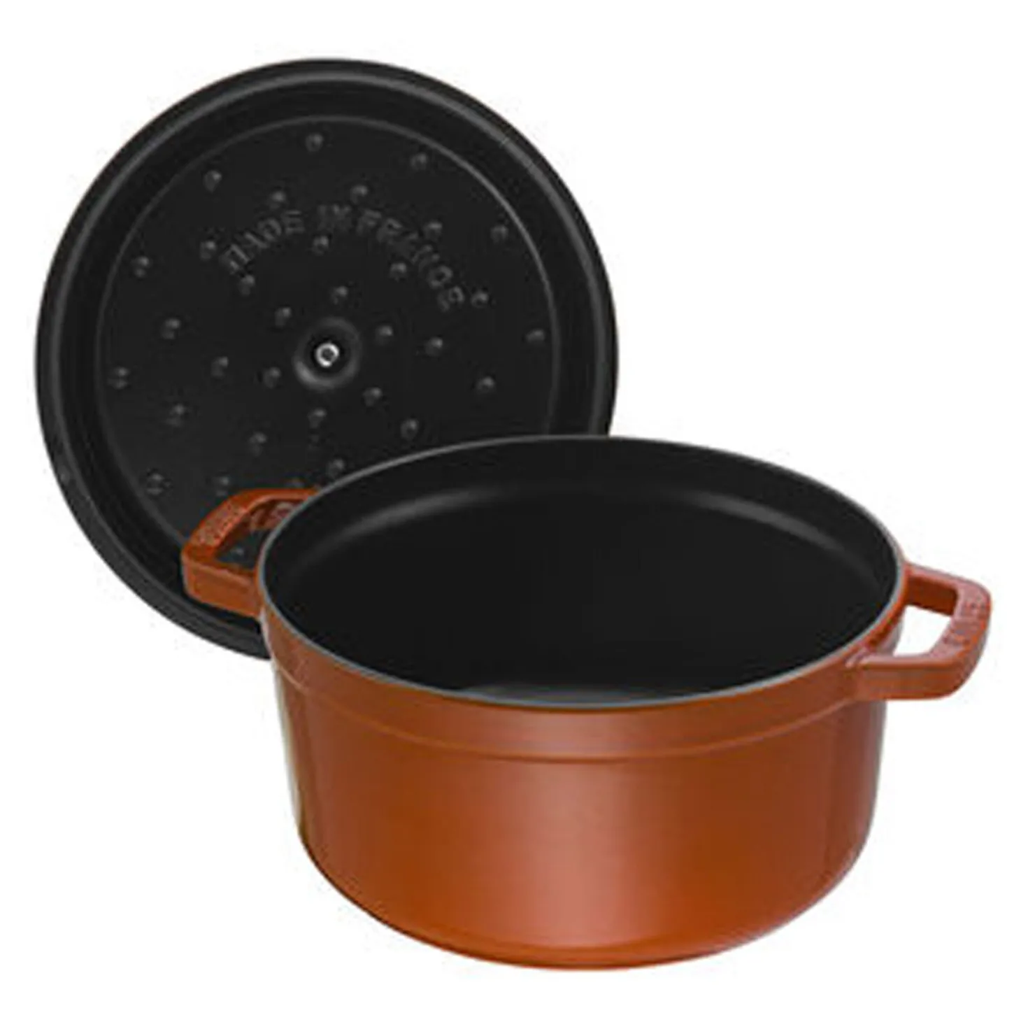 7 qt, Round, Cocotte, Burnt Orange - Factory Second