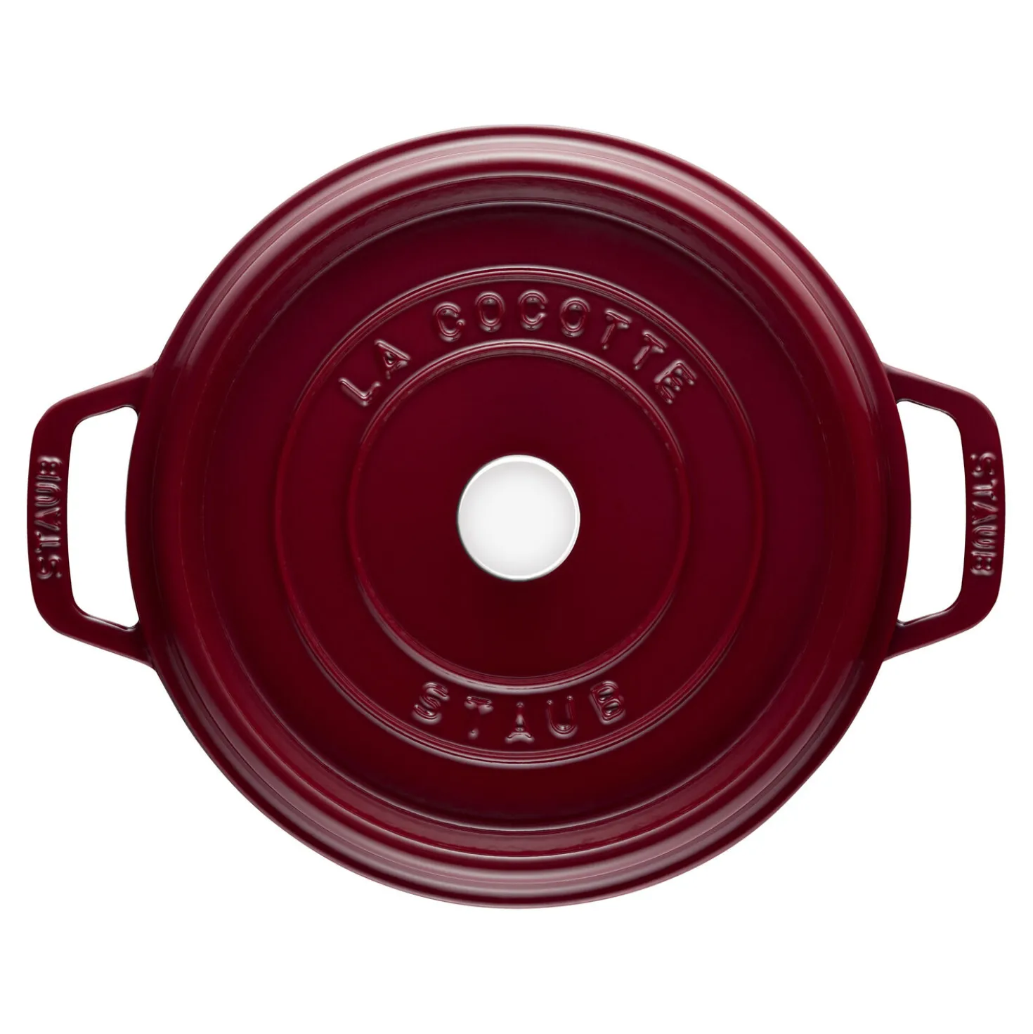 7 qt, Round, Cocotte, Cranberry - Factory Second