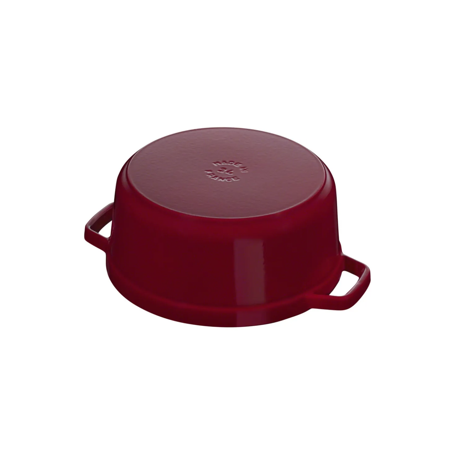 7 qt, Round, Cocotte, Cranberry - Factory Second