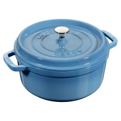 4 qt, Round, Cocotte, French Blue