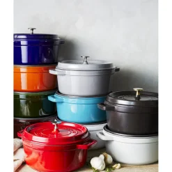 4 qt, Round, Cocotte, French Blue