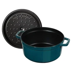 7 qt, Round, Cocotte, La Mer - Factory Second