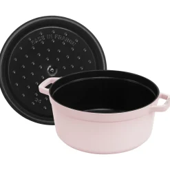 5.5 qt, Round, Cocotte, Pink Peony - Factory Second