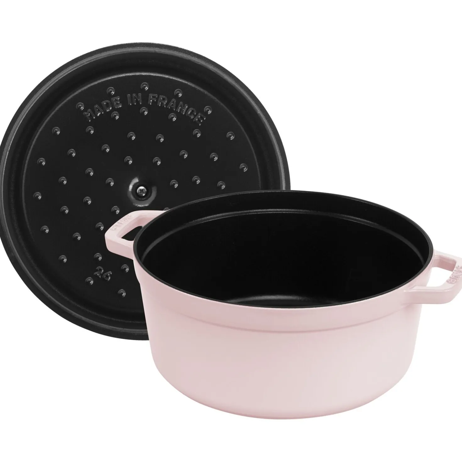 5.5 qt, Round, Cocotte, Pink Peony - Factory Second