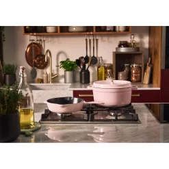 5.5 qt, Round, Cocotte, Pink Peony - Factory Second