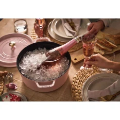 5.5 qt, Round, Cocotte, Pink Peony - Factory Second