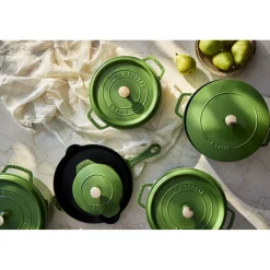 5.5 qt, Round, Cocotte, Pistachio