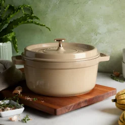 4 qt, Round, Cocotte, Sesame