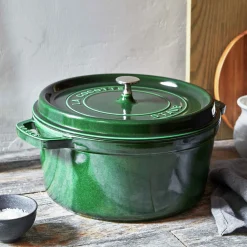 5.5 qt, Round, Dutch Oven, Basil