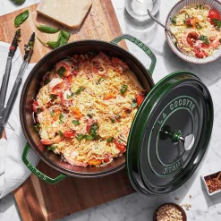 7 qt, Round, Dutch Oven, Basil