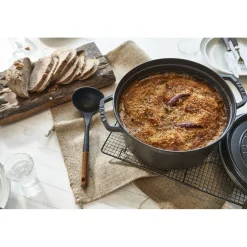 7 qt, Round, Dutch Oven, Black Matte - Factory Second