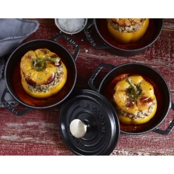 0.425 qt, Round, Dutch Oven, Black Matte