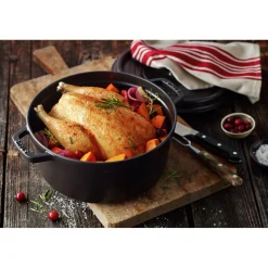 8.75 qt, Round, Dutch Oven, Black Matte