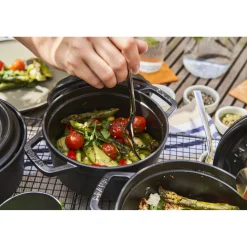 1.25 qt, Round, Dutch Oven, Black Matte