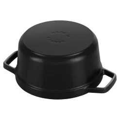 1.25 qt, Round, Dutch Oven, Black Matte