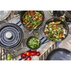 1.25 qt, Round, Dutch Oven, Black Matte