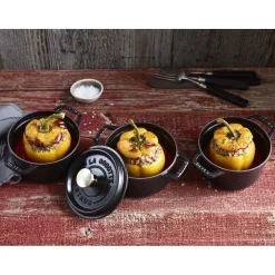0.85 qt, Round, Dutch Oven, Black Matte