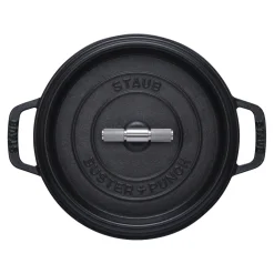4 qt, Round, Dutch Oven Buster And Punch, Black Matte