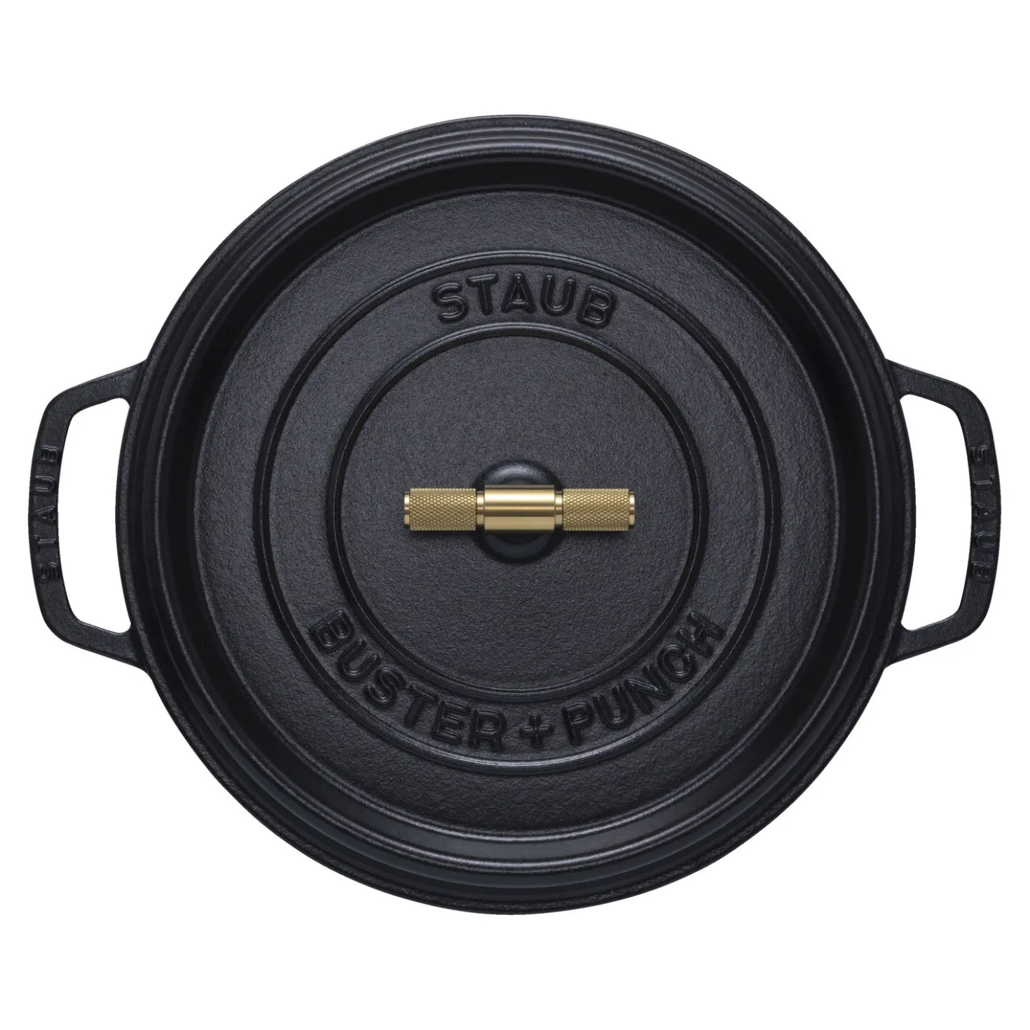 7 qt, Round, Dutch Oven Buster And Punch, Black Matte