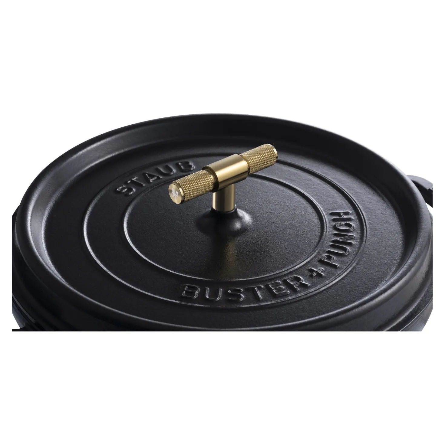 7 qt, Round, Dutch Oven Buster And Punch, Black Matte