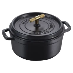 4 qt, Round, Dutch Oven Buster And Punch, Black Matte