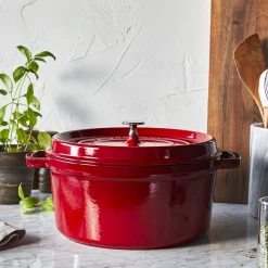 4 qt, Round, Dutch Oven, Cherry