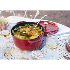 2.75 qt, Round, Dutch Oven, Cherry