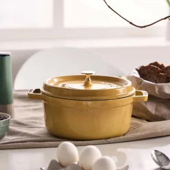 4 qt, Round, Dutch Oven, Citron