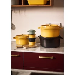 7 qt, Round, Dutch Oven, Citron