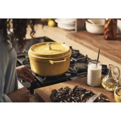 4 qt, Round, Dutch Oven, Citron - Factory Second