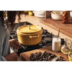 4 qt, Round, Dutch Oven, Citron - Factory Second