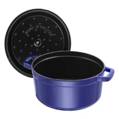 2.75 qt, Round, Dutch Oven, Dark Blue