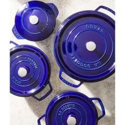 2.75 qt, Round, Dutch Oven, Dark Blue