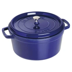 7 qt, Round, Dutch Oven, Dark Blue