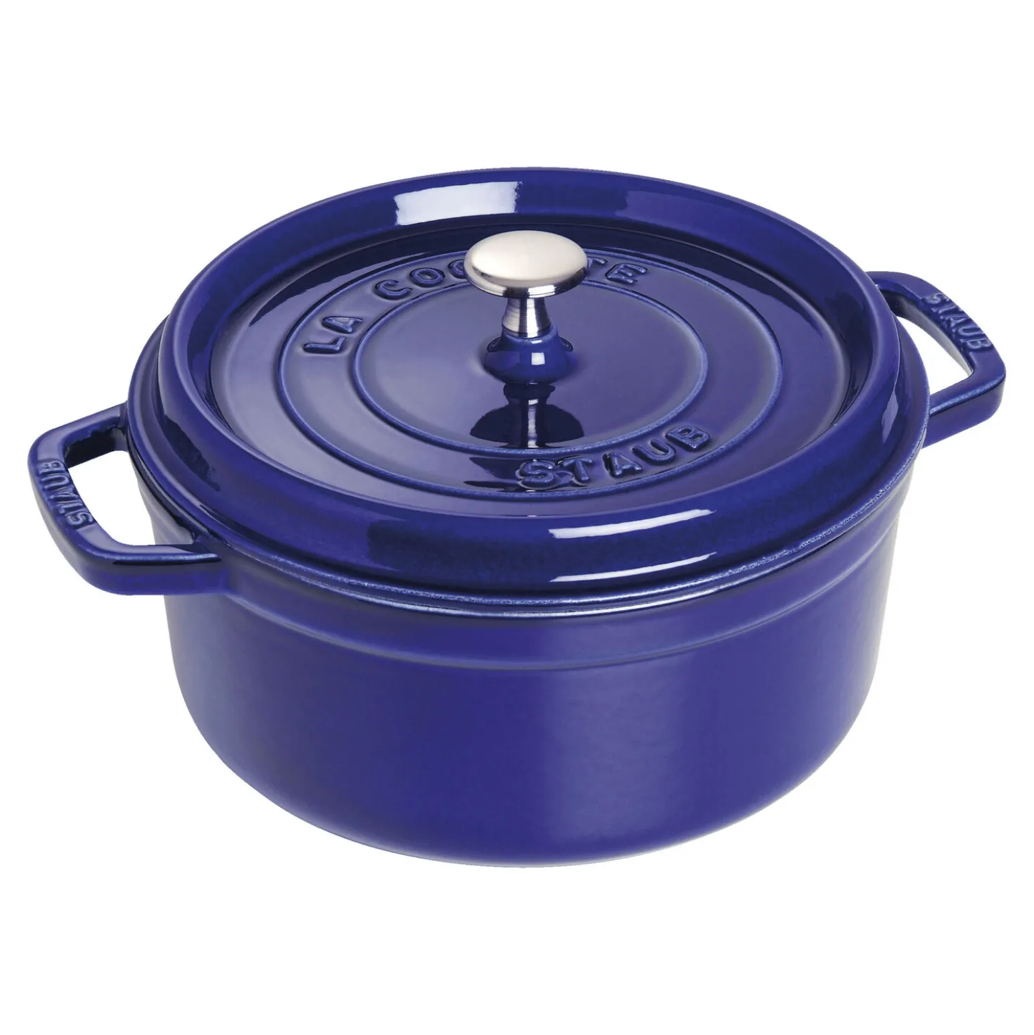 5.5 qt, Round, Dutch Oven, Dark Blue