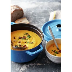 4 qt, Round, Dutch Oven, French Blue - Factory Second