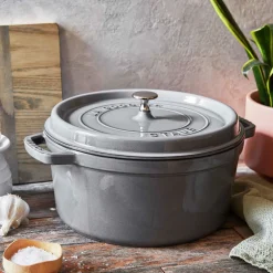 8.75 qt, Round, Dutch Oven, Graphite Grey