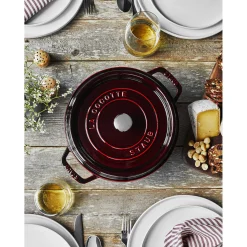 8.75 qt, Round, Dutch Oven, Grenadine