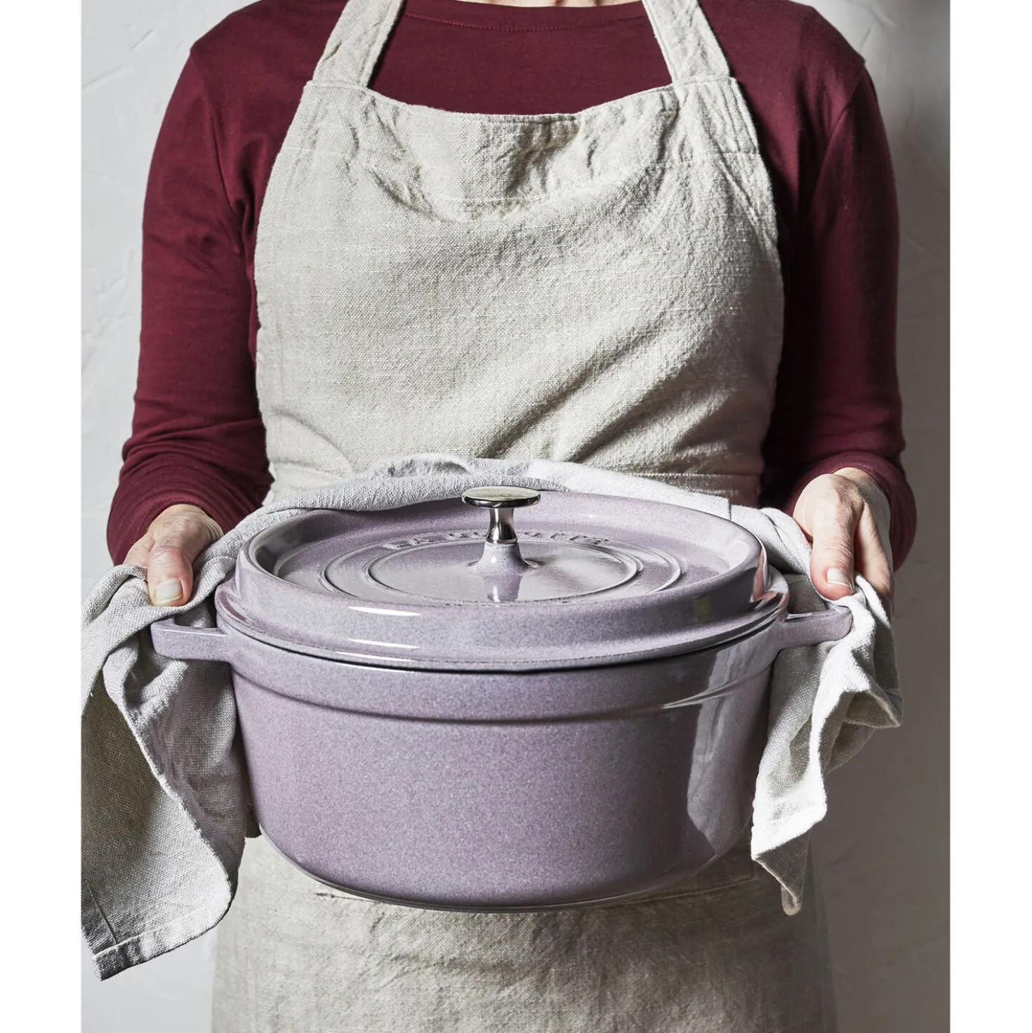 7 qt, Round, Dutch Oven, Lilac