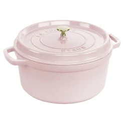 7 qt, Round, Dutch Oven, Pink Peony - Factory Second
