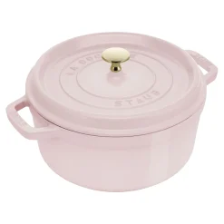 4 qt, Round, Dutch Oven, Pink Peony